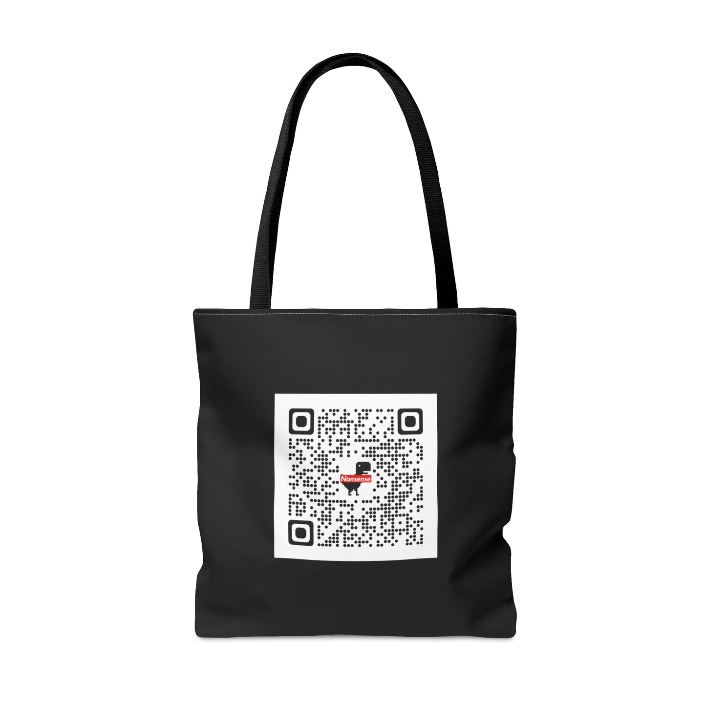 Nonsense Tote Bag (Black with QR)