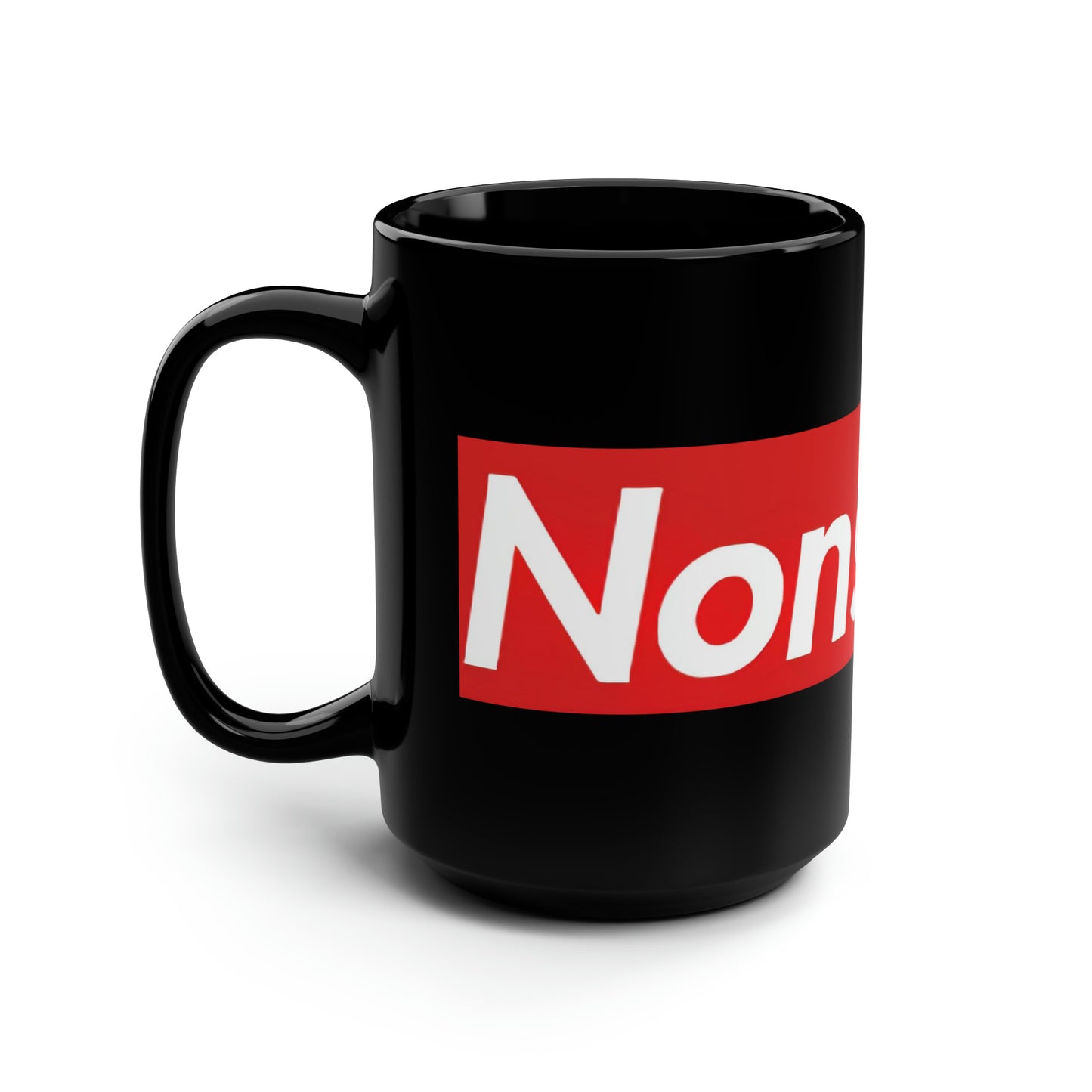 Nonsense Black Mug, 15oz